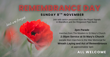Remembrance Day 8th November 2026